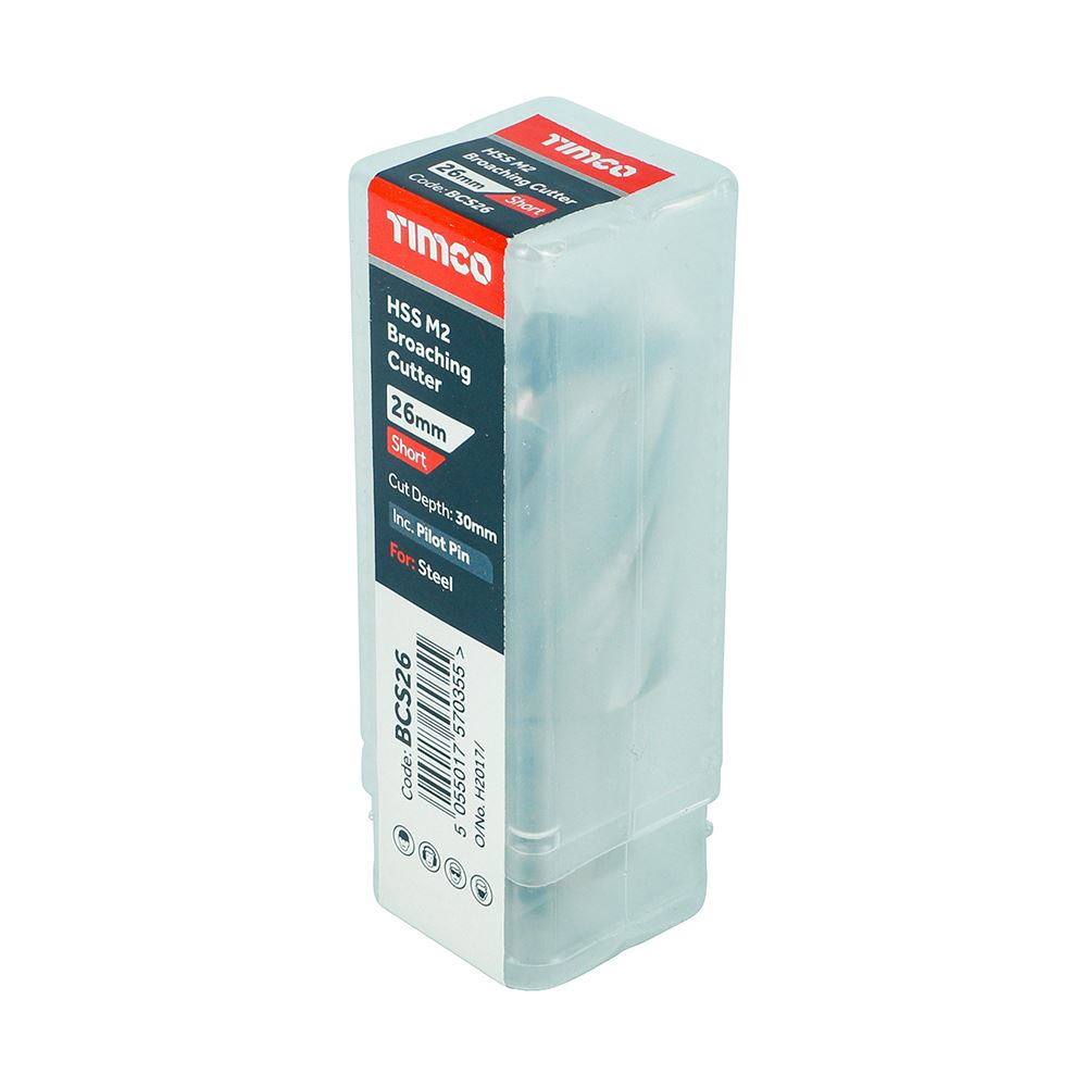 TIMCO Broaching Cutter HSS M2 Short 26 x 30 Pack 1