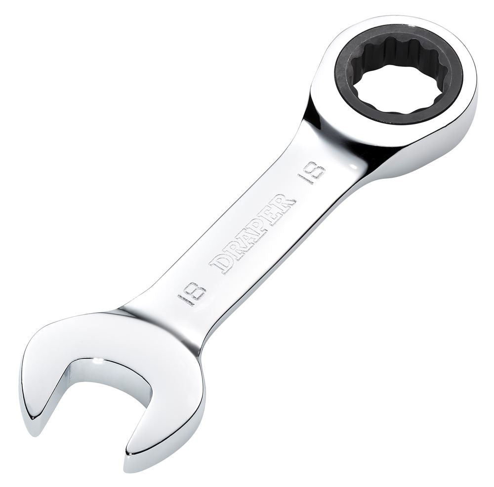 Draper 18MM STUBBY RATCHETING SPANNER 27915 27915 HI-TORQ® Metric Stubby Ratchet Combination Spanner