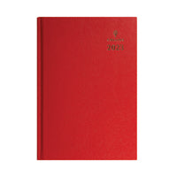 Collins A5 Desk Diary WTV Red 2023