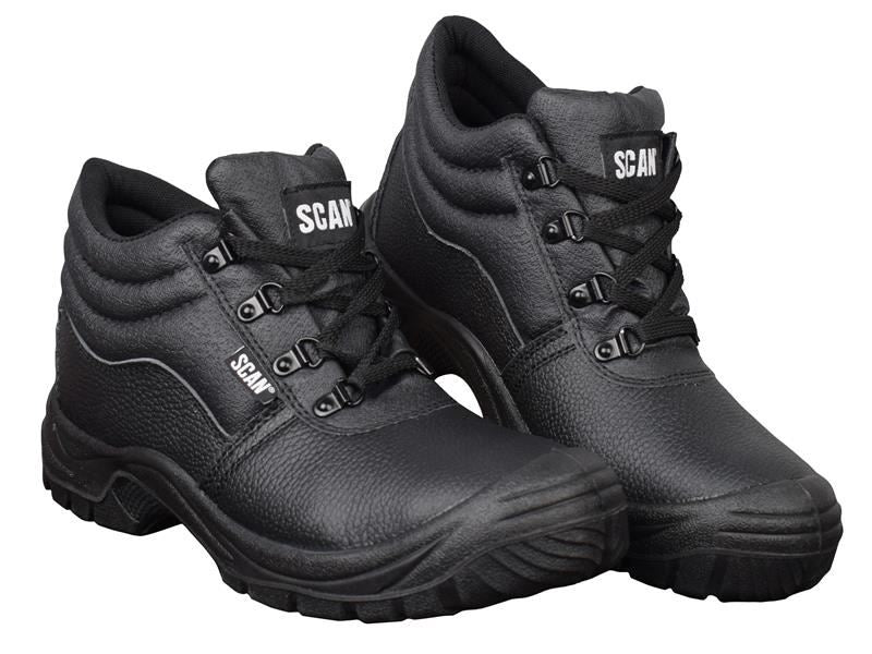 Scan SCAFWCHUK8 4 D-Ring Chukka Safety Boots Black UK 8 EUR 42 |