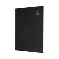 Collins A5 Desk Diary DPP Black 2024