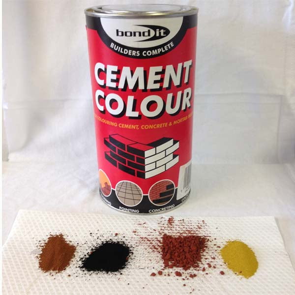 Bond It Black Cement Dye Pigment Concrete Colour Powder Render Mortar 1kg