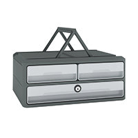 CEP Moovup 3 Drawer Module Grey