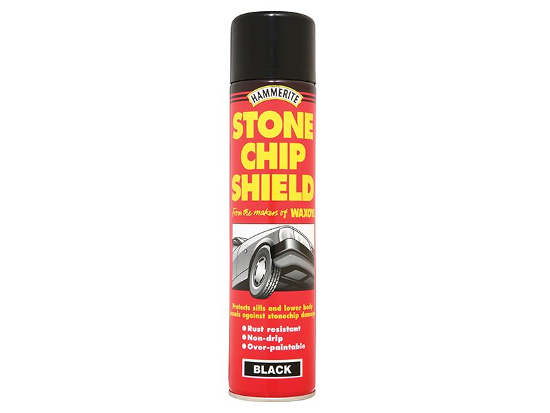 Hammerite 5092832 Stonechip Shield Black Aerosol 600ml