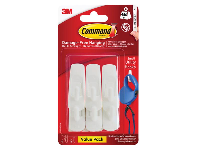 Command� 17002-6 Small Utility Hooks Value Pack (Pack 6)