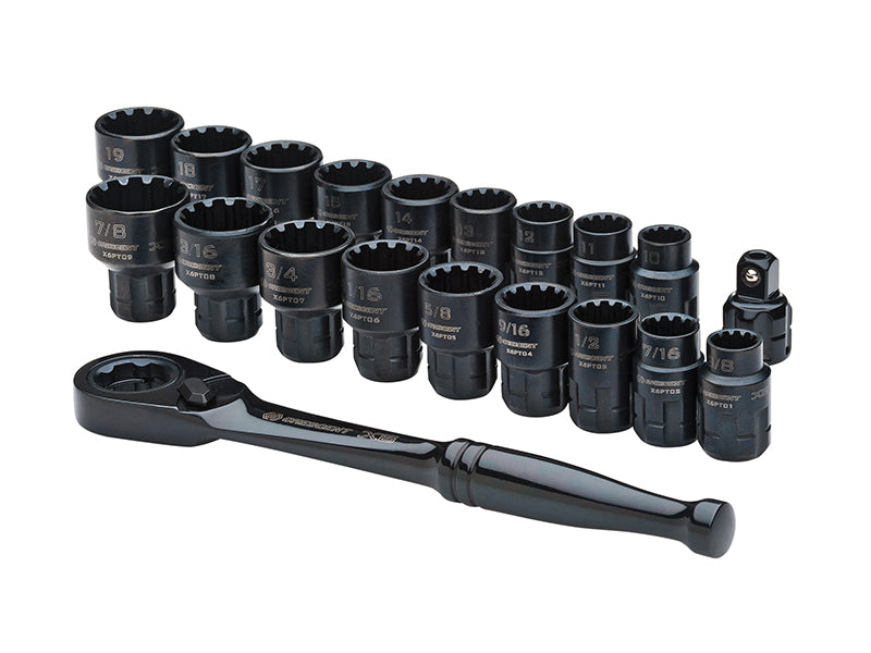 Crescent� CX6PT20 X6� Pass-Thru� Ratchet & Socket Set 20 Piece