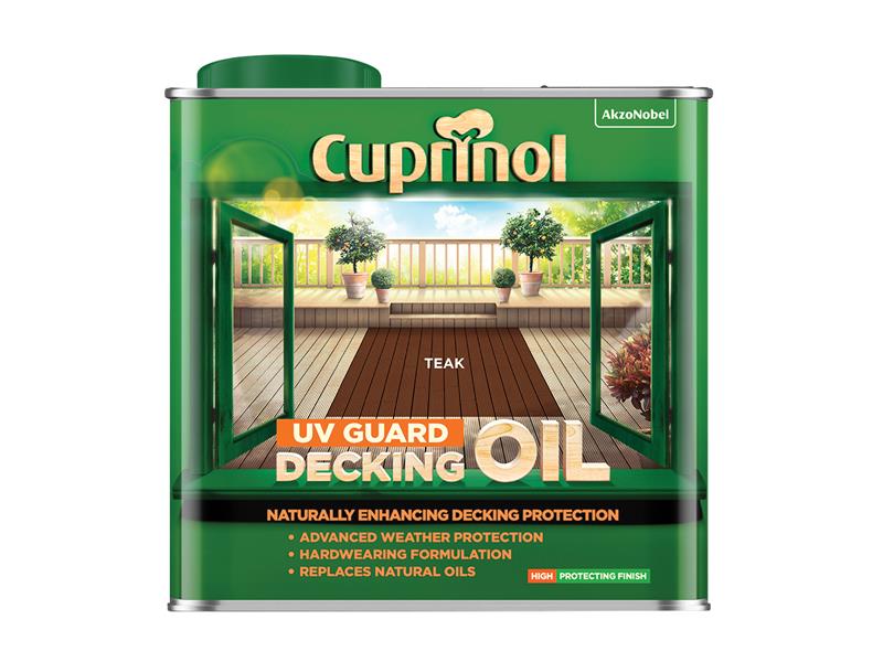 Cuprinol 5380727 UV Guard Decking Oil Teak 2.5 litre