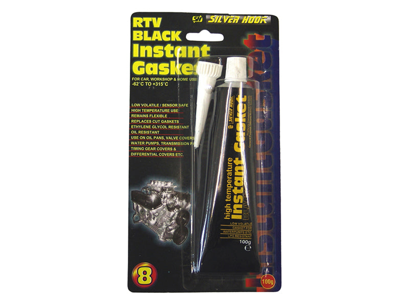 Silverhook SG08 RTV Black Instant Gasket 100g