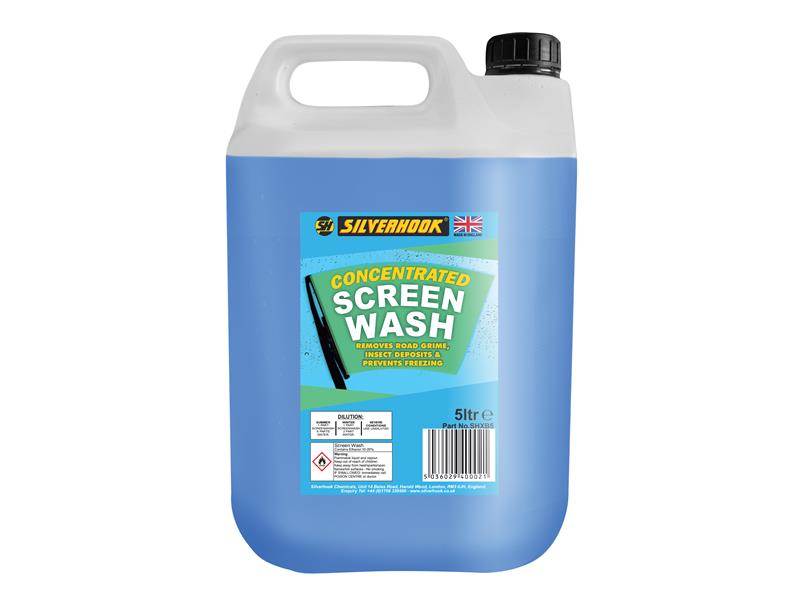Silverhook SHXB5 Concentrated All Seasons Screen Wash 5 litre