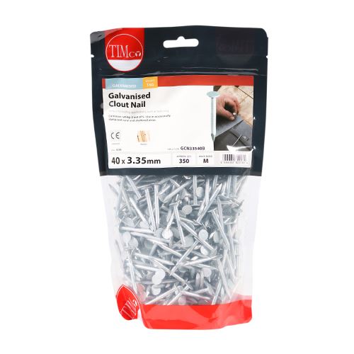 TIMCO Clout Nail - Galvanised 40 x 3.35 Pack 1
