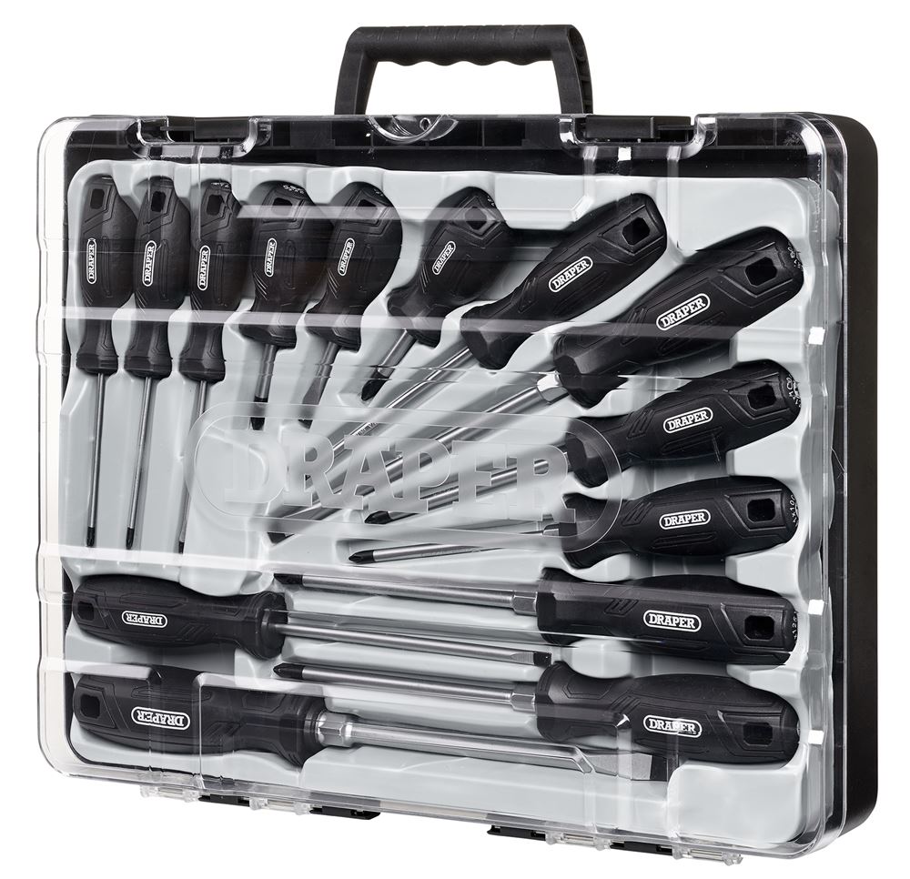 Draper SET 5 - 14PC SET - REGULAR (L) Hard Grip Screwdriver Set (14 Piece)
