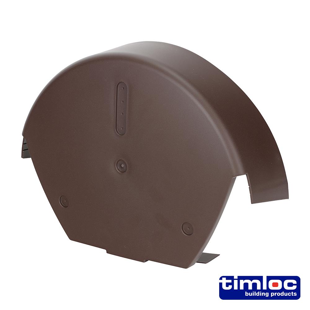 TIMCO Universal 1/2 RND Cap Brown 265 x 240 Pack 1