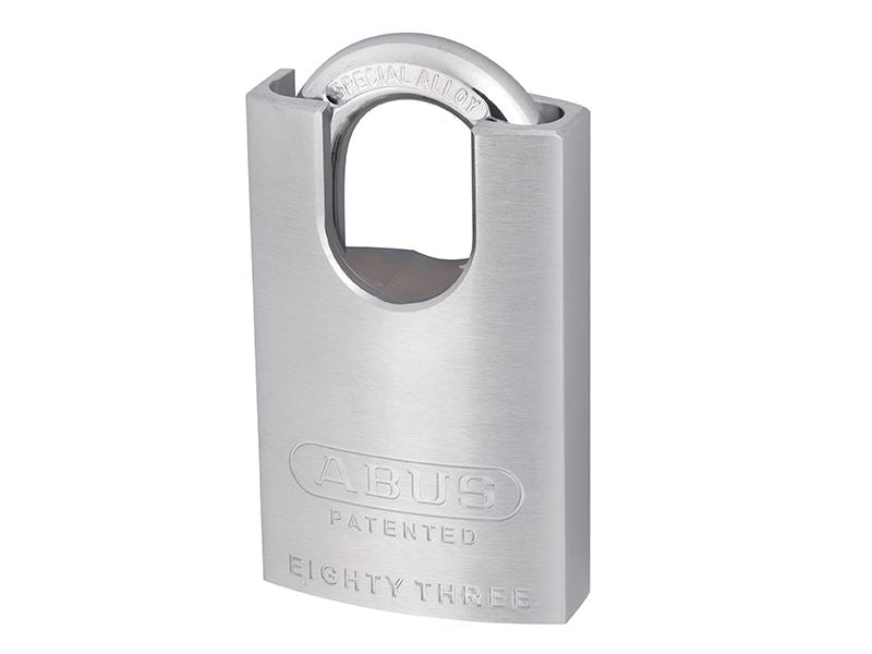 ABUS 53928 83/50mm Chrome Plated Brass Padlock Hardened Closed Shackle