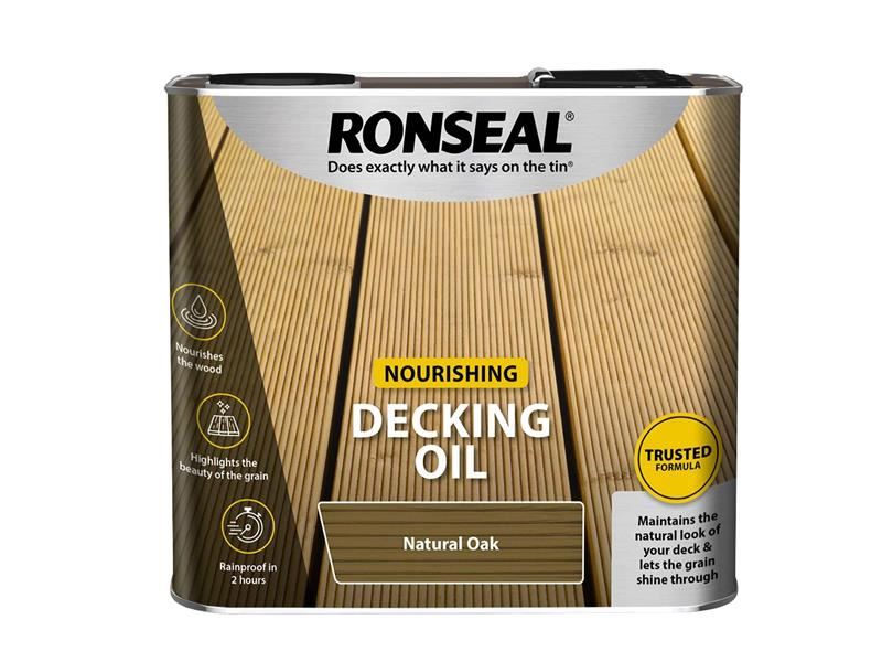 Ronseal 34773 Decking Oil Natural Oak 2.5 litre