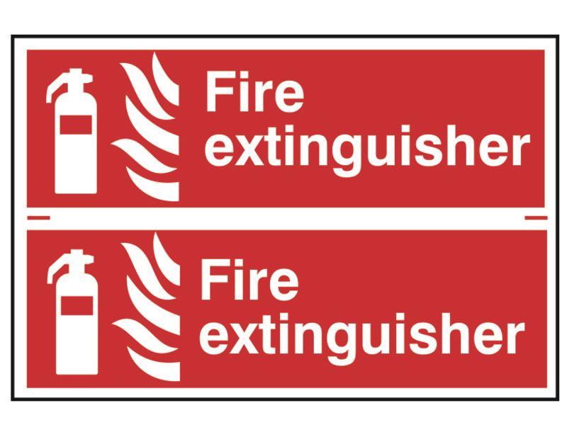 Scan SCA1351 Fire Extinguisher - PVC 300 x 100mm |