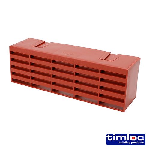 TIMCO Plastic Airbrick Terracotta 215 x 69 x 60 Pack 20
