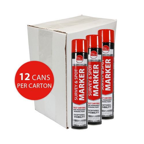 TIMCO Survey & Spot Marker Red Red 750ml Pack 1.0