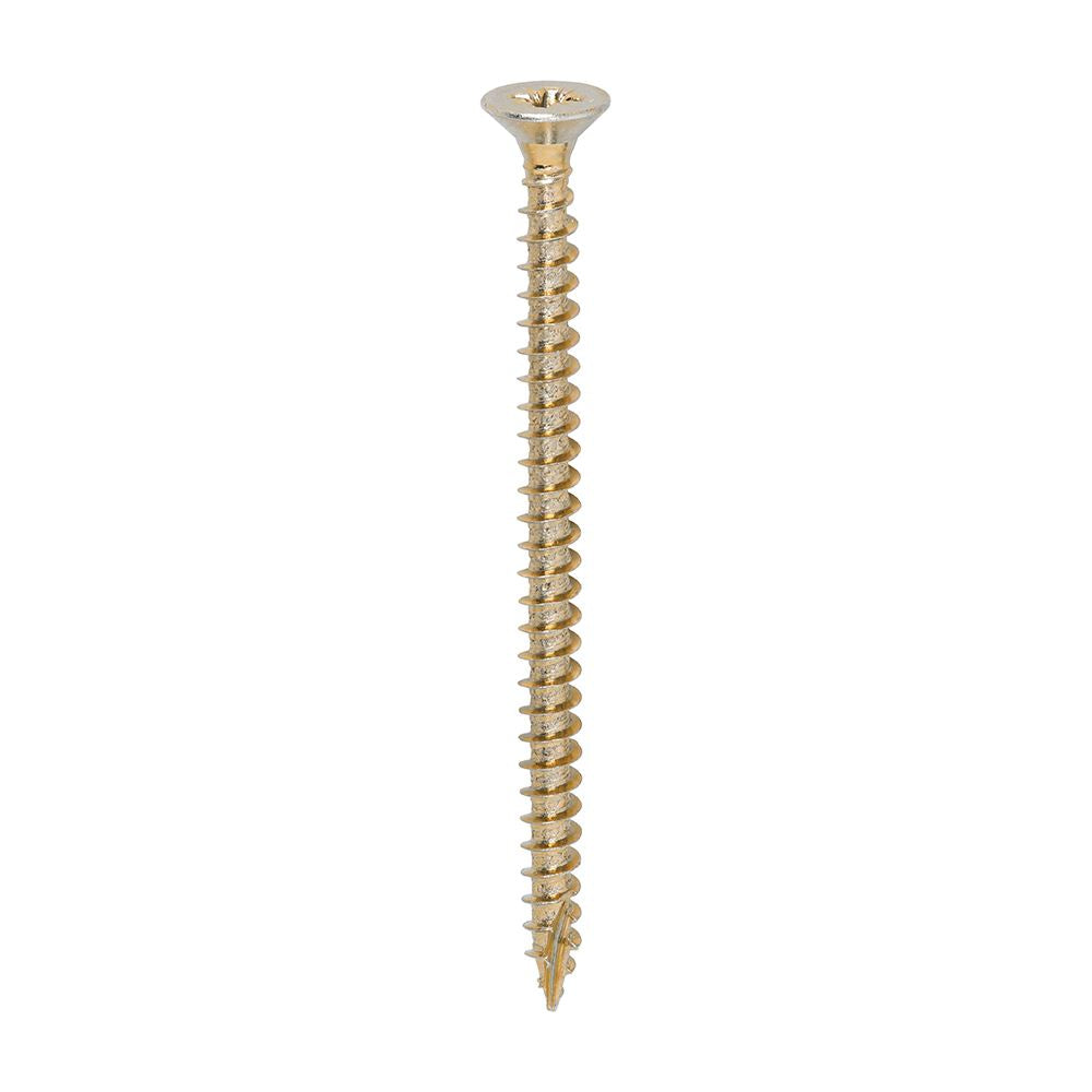 TIMCO Classic Screw PZ2 CSK ZYP 5.0 x 75 Gold Pack 200