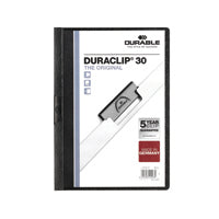Durable 3mm DURACLIP File Blk Pk25