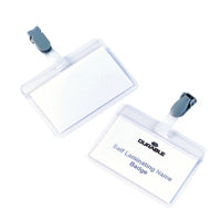 Durable Self Lamg Name Badge Pk25