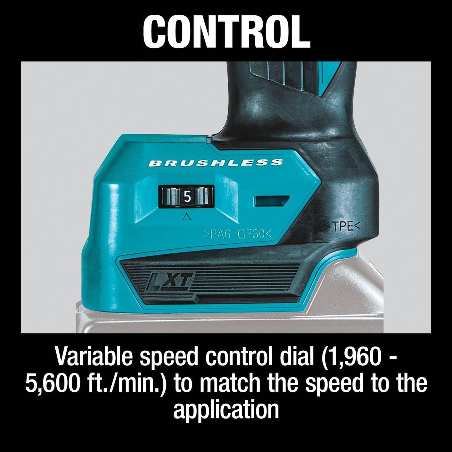 Makita DBS180Z 18V Li-ion LXT Brushless Belt Sander - Bare Unit