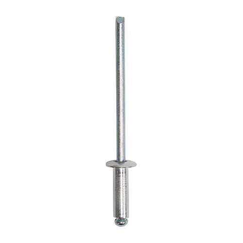 TIMCO Rivets Dome Head Aluminium 3.2 x 10 Pack 500