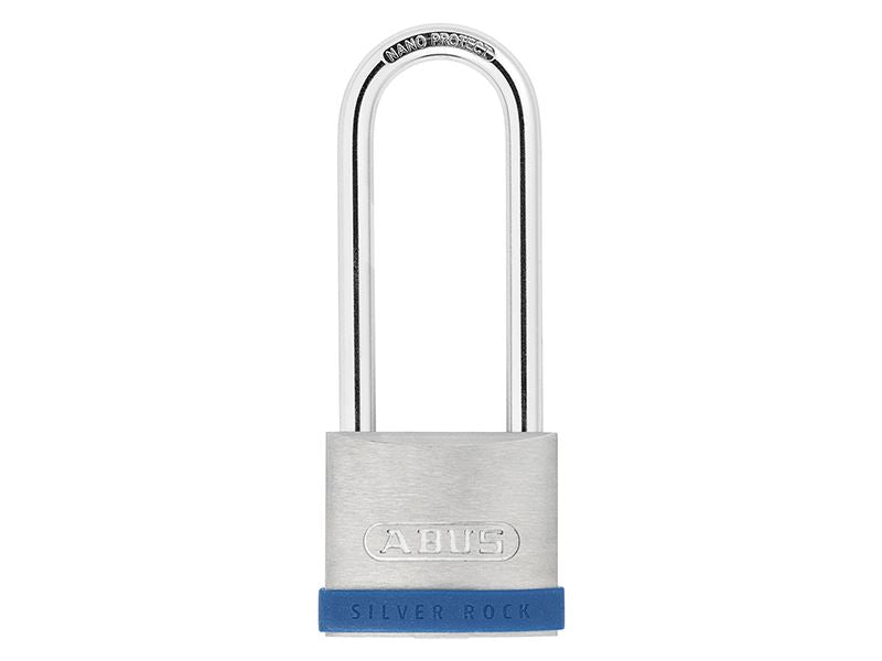 ABUS 80887 50mm Silver Rock� 5 Padlock Long Shackle 80mm