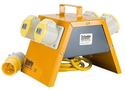 Defender E13104 110V Distribution Unit / Splitter Box 4-Way 16amp 4 Way Splitter