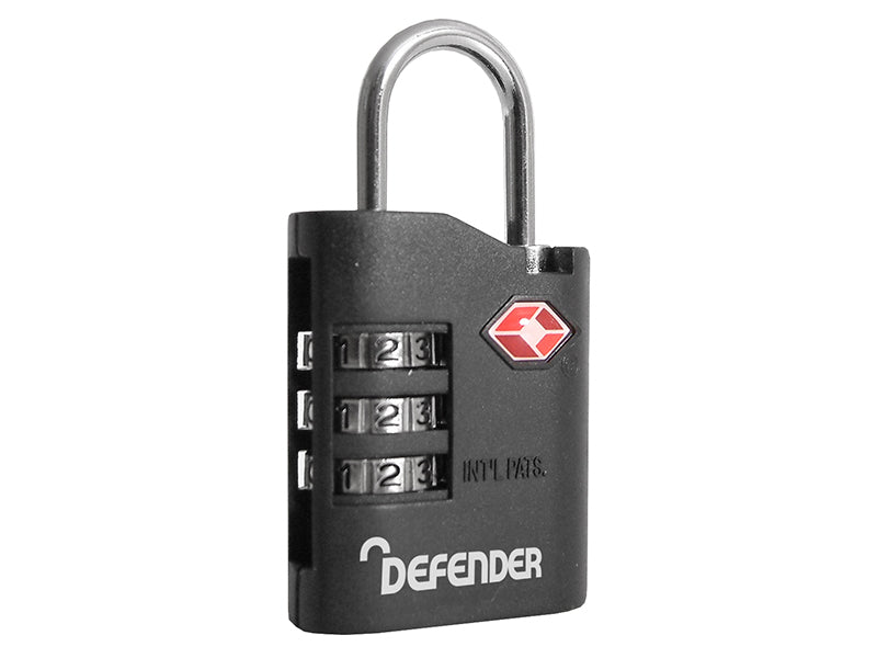 DEFENDER DFTSACOMBI135 TSA Combination Padlock 35mm