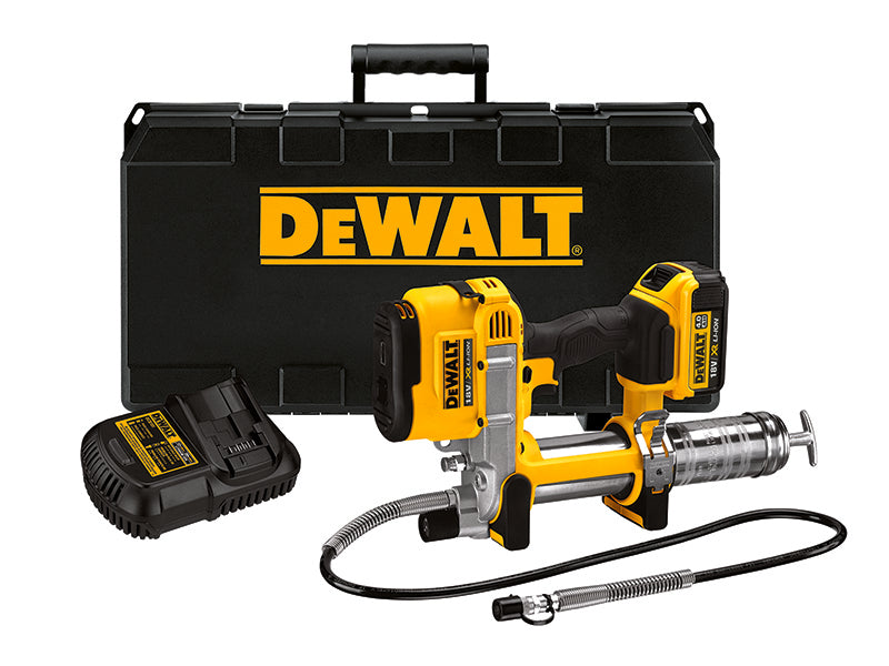 DEWALT DCGG571M1-GB DCGG571M1 Cordless XR Grease Gun 18V 1 x 4.0Ah Li-ion