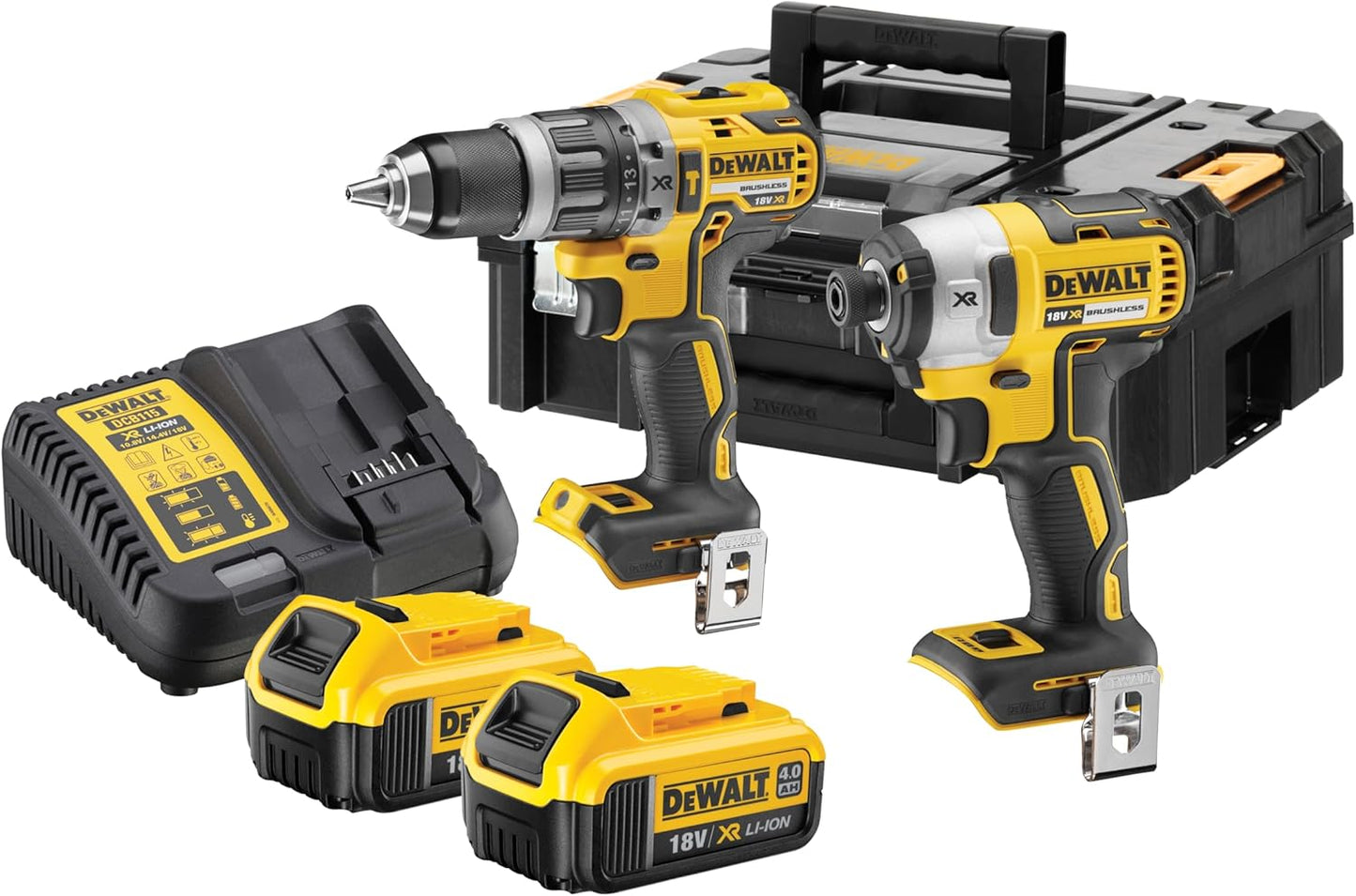 DEWALT DCK266M2T TSTAK Twin Kit 2 x 4.0Ah Li-ion