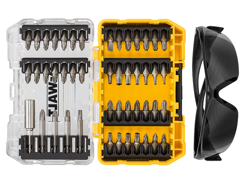DEWALT DT70703-QZ DT70703 Screwdriving Set, 47 Piece + Safety Glasses
