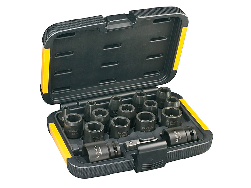 DEWALT DT7506-QZ DT7506 Impact Socket Set, 17 Piece