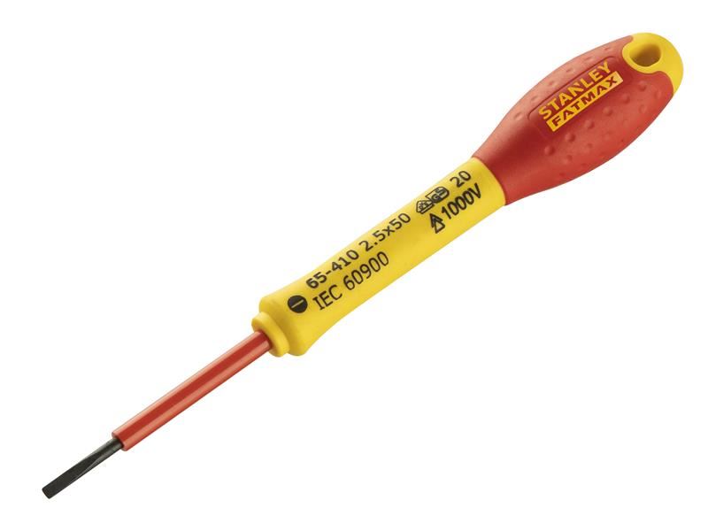 STANLEY� 0-65-410 FatMax� VDE Insulated Screwdriver Parallel Tip 2.5 x 50mm