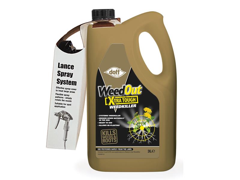 DOFF F-FQ-C00-DOF-02 WeedOut Xtra Tough Weedkiller RTU 3 litre