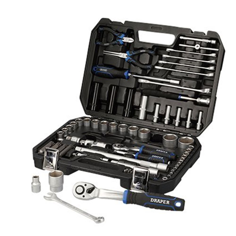 Draper 83PC 1/4 1/2 SOCKET SET 21444 Draper HI-TORQ® Socket Set, 1/4" & 1/2" Sq. Dr. (83 Piece)