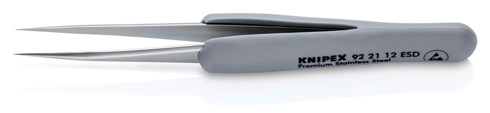 Draper RUBBER TWEEZERS ESD S/STEEL 13196 13196 ESD Precision Tweezers with rubber handles ESD