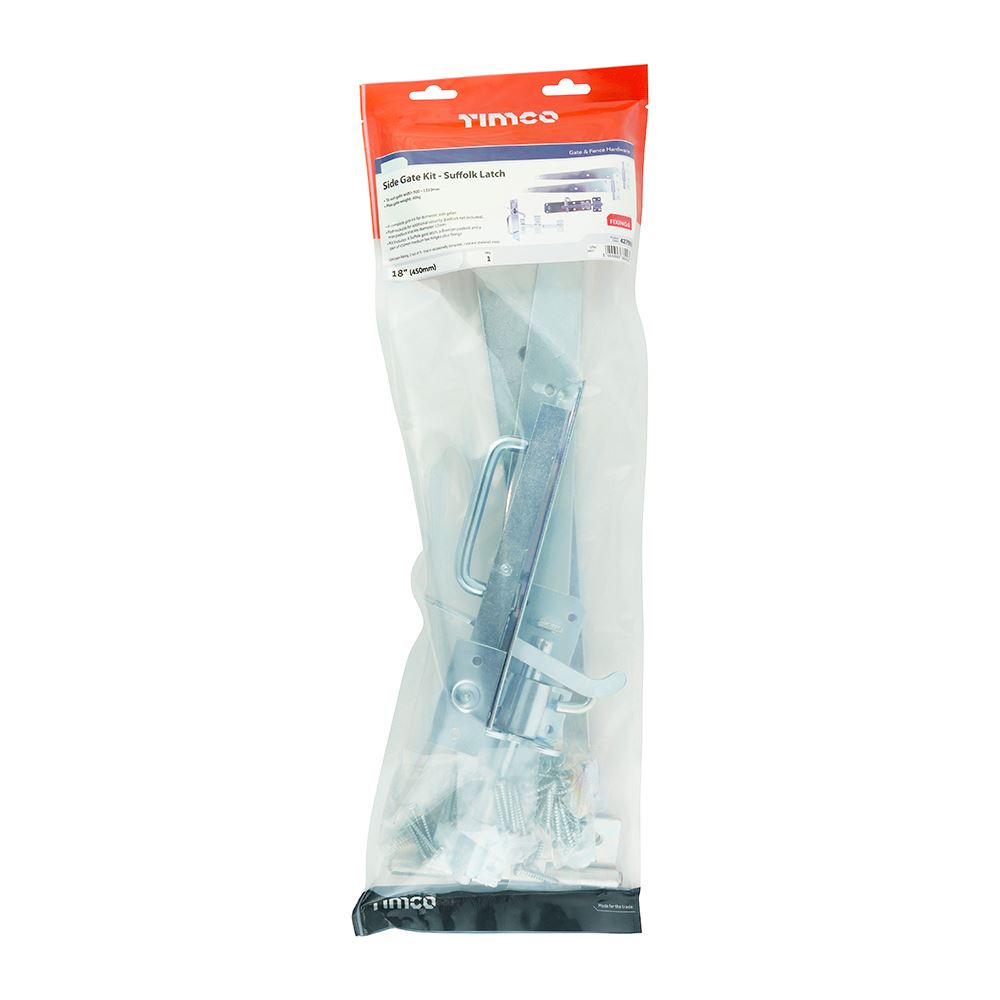 TIMCO Side Gate Kit Suffolk Zinc 18" Pack 1