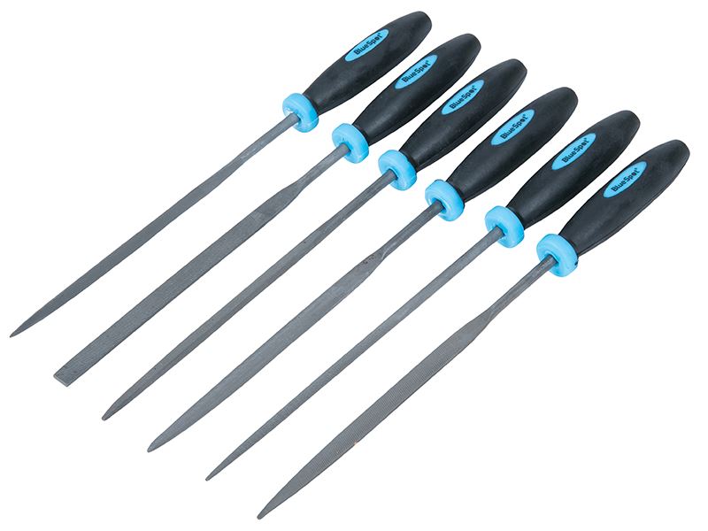 BlueSpotTools 22652 Mini File Set with Pouch 6 Piece