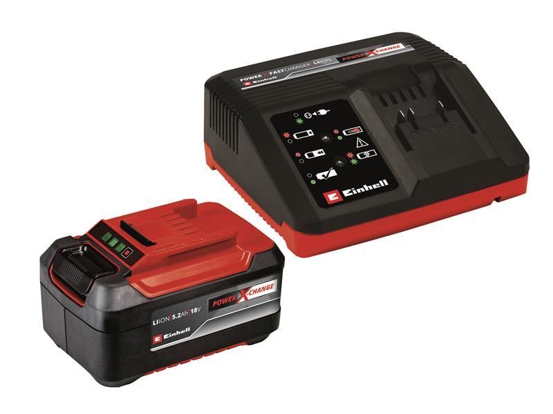 EIN Power X-Change Battery & Charger Starter Kit 18V 1 x 5.2Ah Li-ion