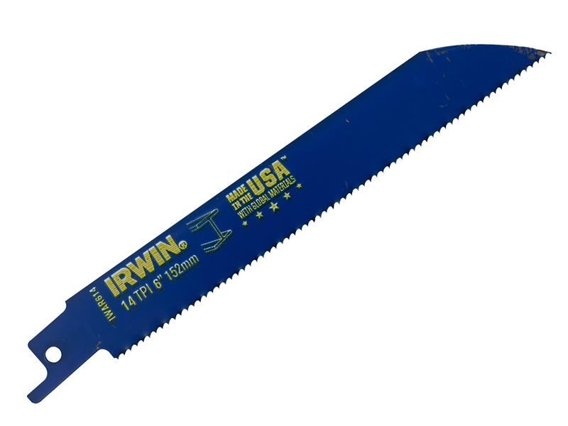 IRWIN� 10504152 Sabre Saw Blade 614R 150mm Metal Cutting Pack of 5
