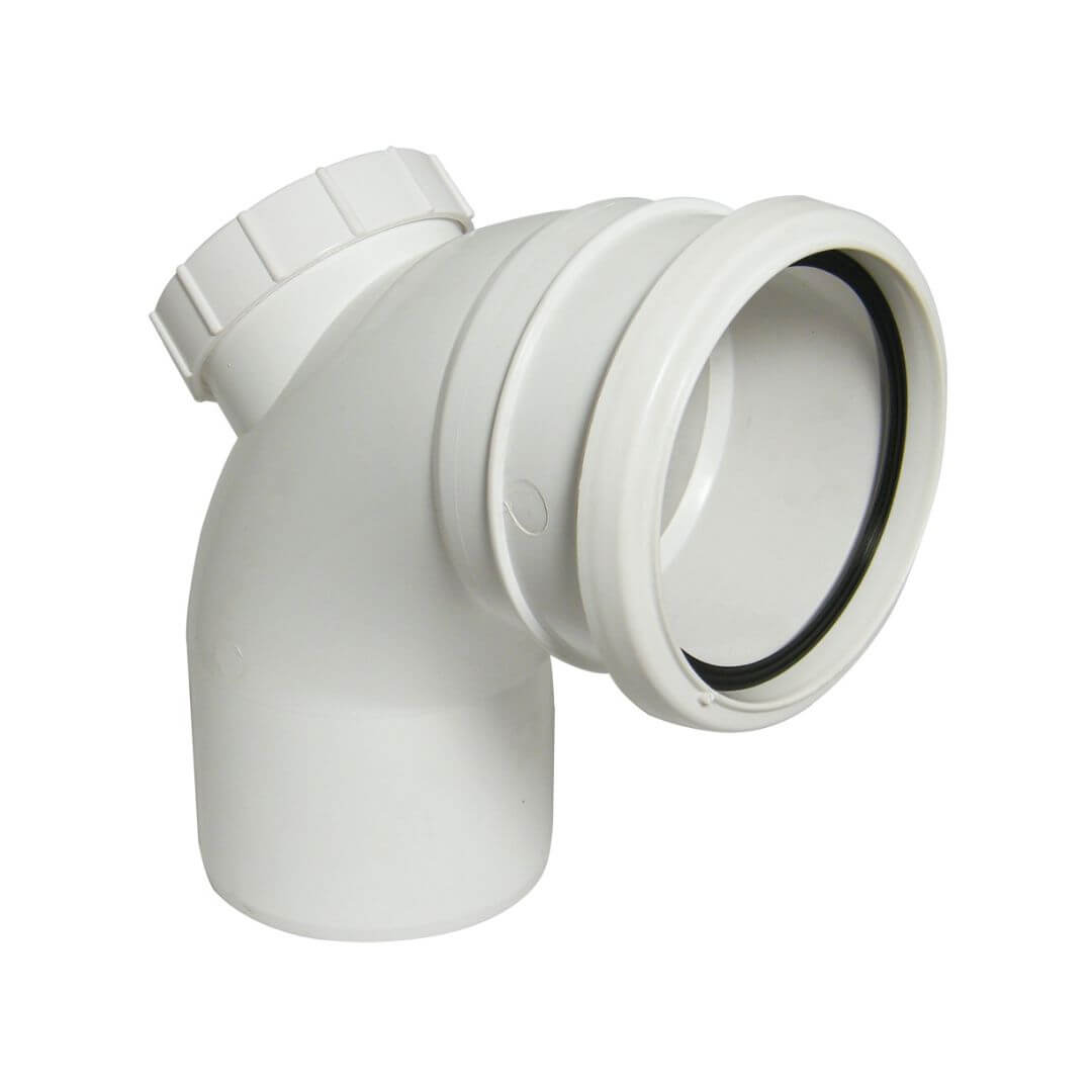 FLOPLAST RING-SEAL ACCESS BND 92.5 DEG;4" SOIL/110 WT