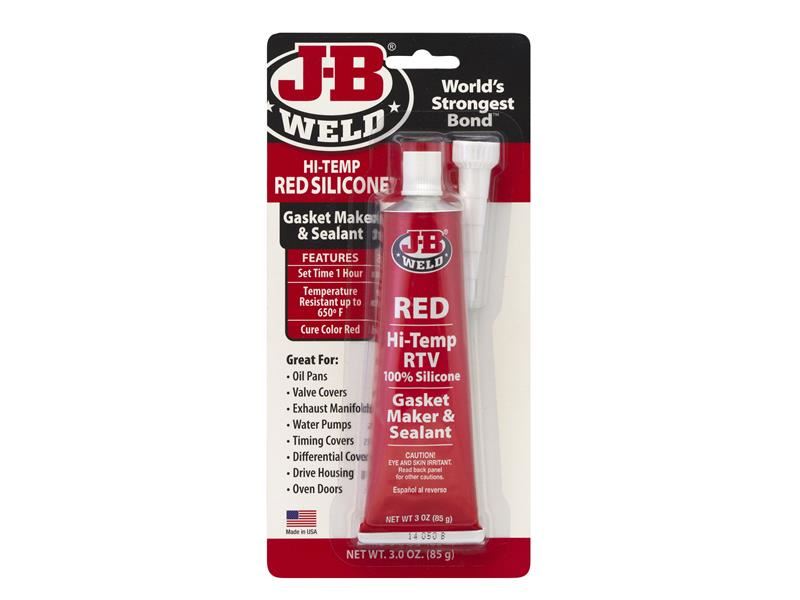 JBW Hi-Temp Silicone Gasket Maker & Sealant Red 85g