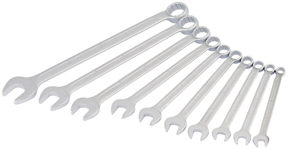 Draper 8-22MM COMBI-SPANNER SET 03082 Long Metric Combination Spanner Set (10 Piece)