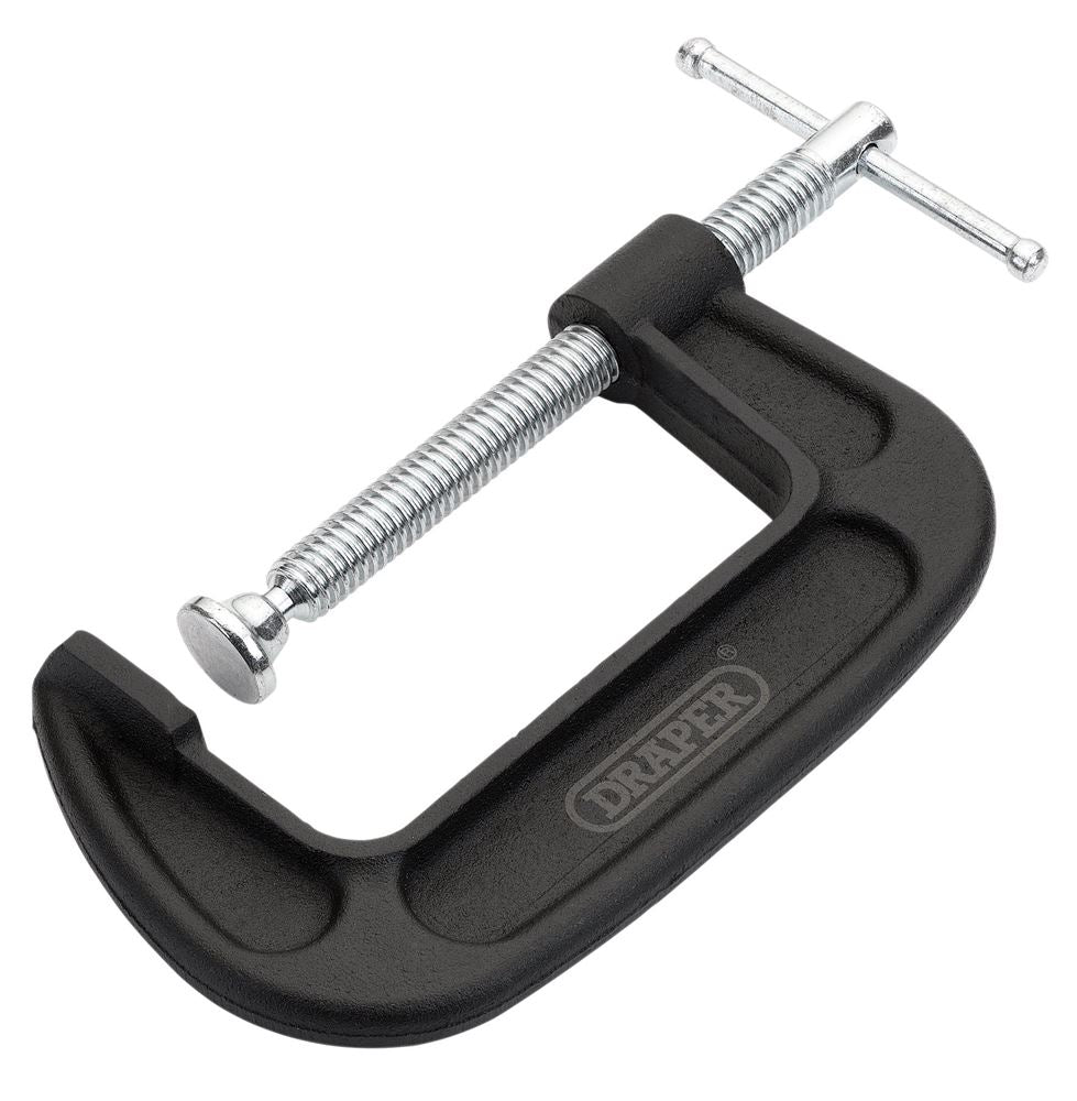 18963 Draper Heavy Duty G-Clamp, 100mm GCL100 Work Light C Cramps Professional Trade DIY Workshop Garage Use