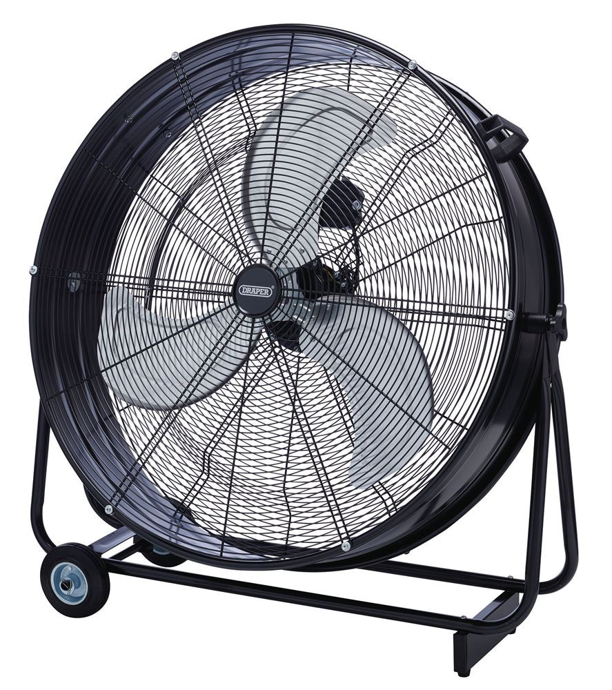 58330 Draper 230V Drum Fan, 30 /760mm, 125W HV30A Fans W 91 x H 91 x D 32cm Professional Trade DIY Workshop Garage Use