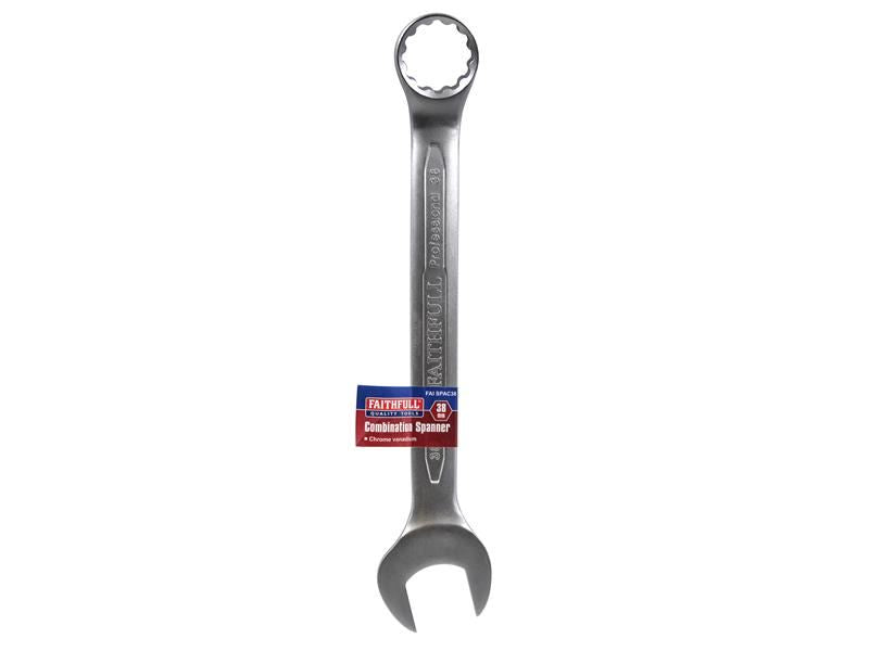 Faithfull FAISPAC36 Combination Spanner CV Satin Finish 36mm |