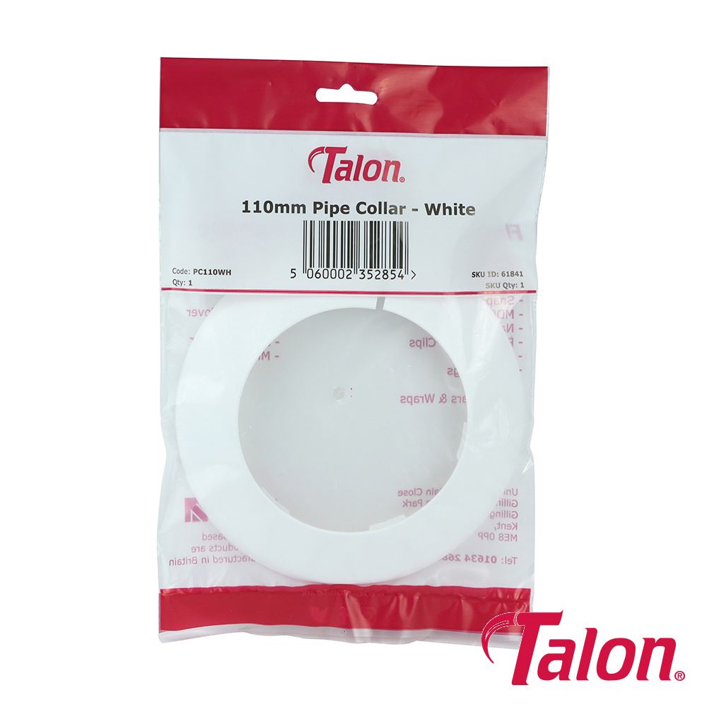 TIMCO Pipe Collar - White 110mm White Pack 1