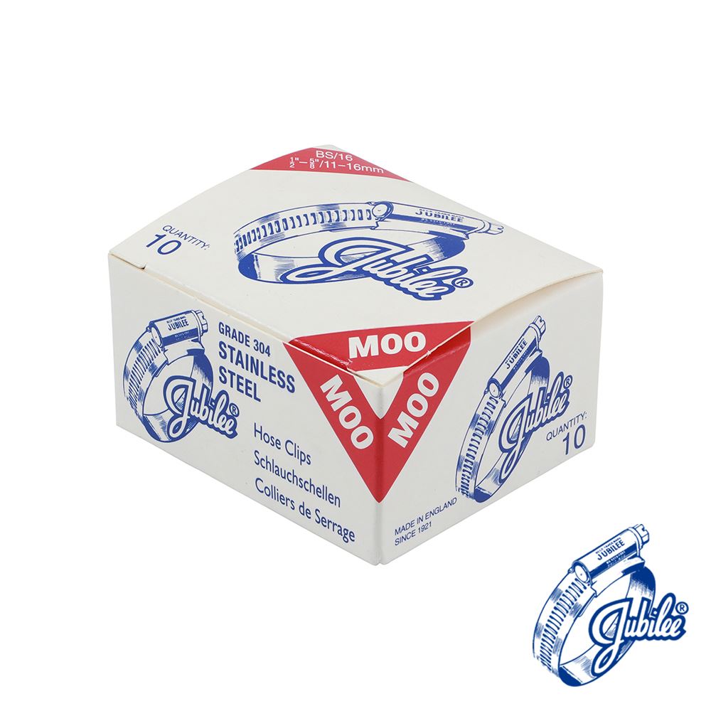 TIMCO Jubilee Clip SS 11-16mm Pack 10