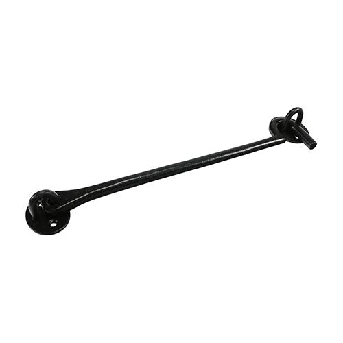 TIMCO Cabin Hook Cast Iron Black 10" Black Pack 1